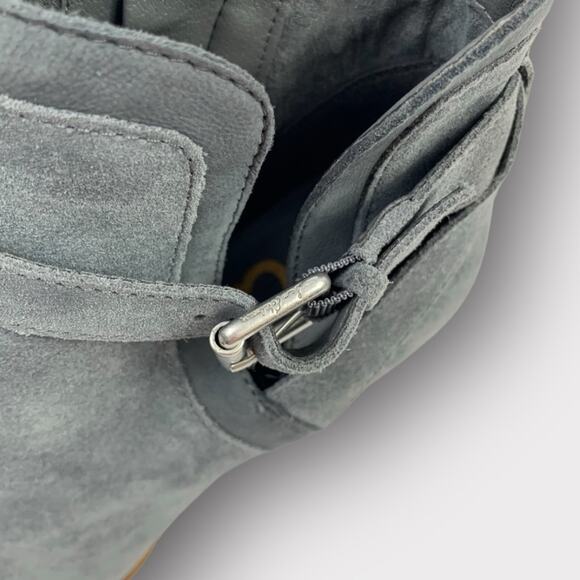 Sam Edelman Maurine Bootie in Stone Blue Suede Size 9.5 - Picture 8 of 9